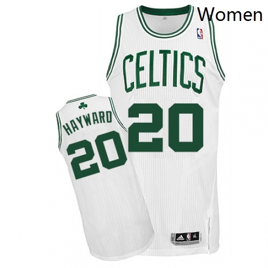 Womens Adidas Boston Celtics 20 Gordon Hayward Authentic White Home NBA Jersey Womens Adidas Boston Celtics 20 Gordon Hayward Authentic White Home NBA Jersey