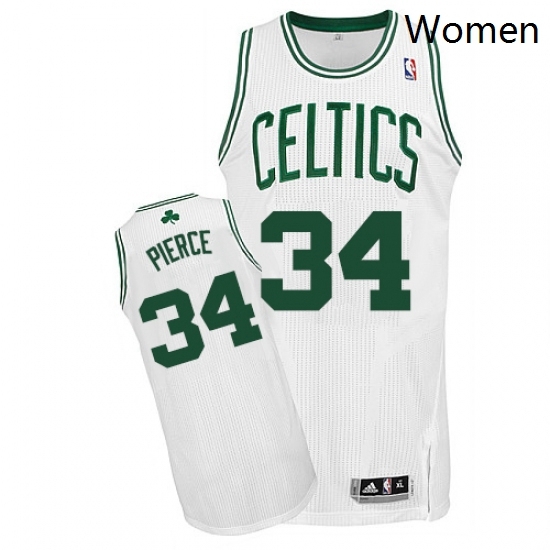 Womens Adidas Boston Celtics 34 Paul Pierce Authentic White Home NBA Jersey Womens Adidas Boston Celtics 34 Paul Pierce Authentic White Home NBA Jersey
