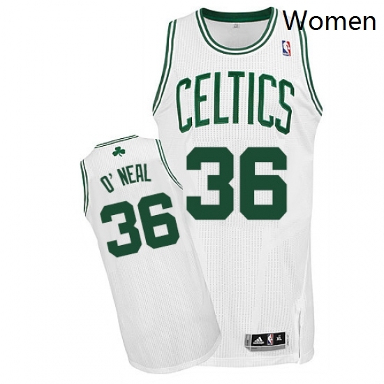 Womens Adidas Boston Celtics 36 Shaquille ONeal Authentic White Home NBA Jersey Womens Adidas Boston Celtics 36 Shaquille ONeal Authentic White Home NBA Jersey