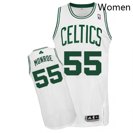Womens Adidas Boston Celtics 55 Greg Monroe Authentic White Home NBA Jersey Womens Adidas Boston Celtics 55 Greg Monroe Authentic White Home NBA Jersey