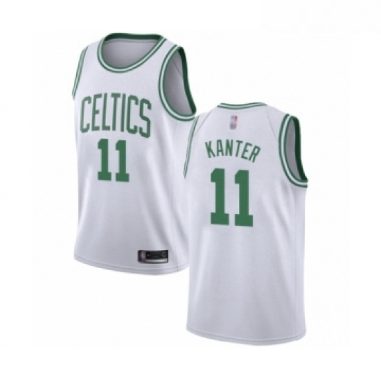 Womens Boston Celtics 11 Enes Kanter Swingman White Basketball Jersey Association Edition Womens Boston Celtics 11 Enes Kanter Swingman White Basketball Jersey Association Edition