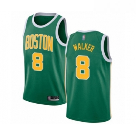Womens Boston Celtics 8 Kemba Walker Green Swingman Jersey Earned Edition 