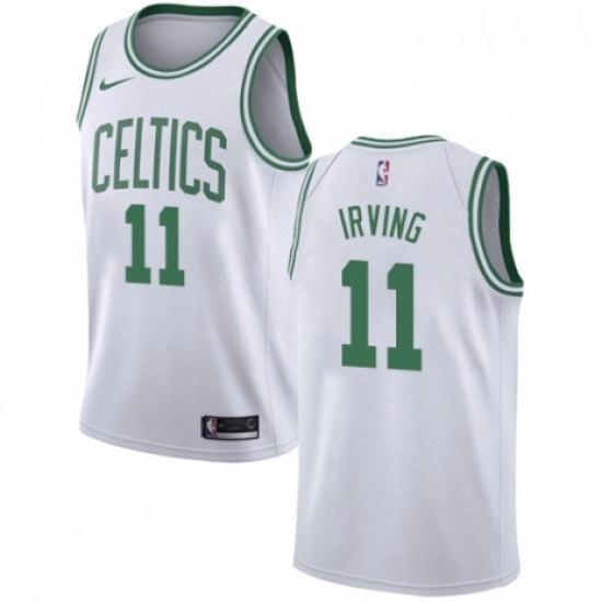 Womens Nike Boston Celtics 11 Kyrie Irving Swingman White NBA Jersey Association Edition Womens Nike Boston Celtics 11 Kyrie Irving Swingman White NBA Jersey Association Edition