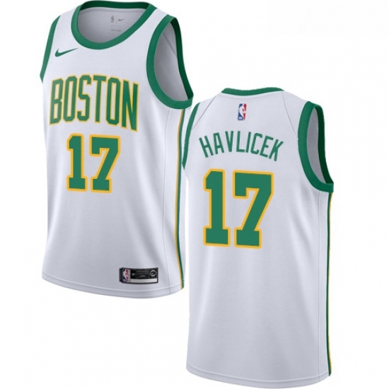 Womens Nike Boston Celtics 17 John Havlicek Swingman White NBA Jersey City Edition Womens Nike Boston Celtics 17 John Havlicek Swingman White NBA Jersey City Edition