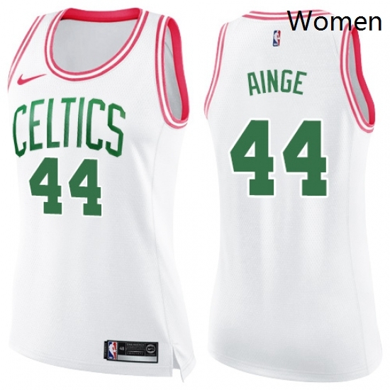 Womens Nike Boston Celtics 44 Danny Ainge Swingman WhitePink Fashion NBA Jersey Womens Nike Boston Celtics 44 Danny Ainge Swingman WhitePink Fashion NBA Jersey