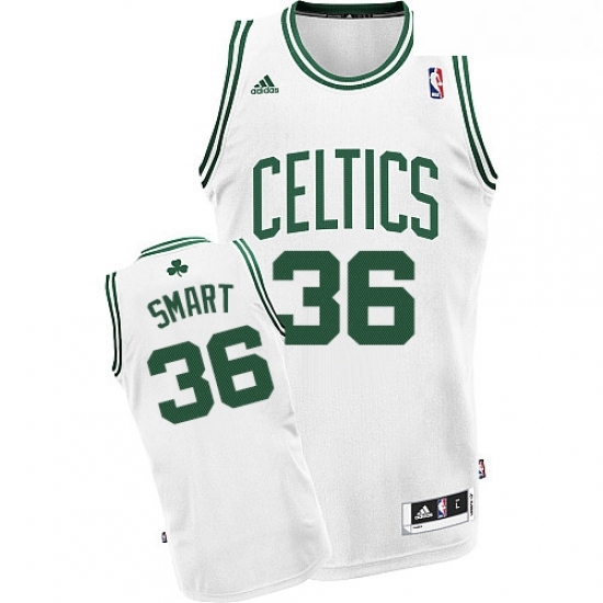 Youth Adidas Boston Celtics 36 Marcus Smart Swingman White Home NBA Jersey Youth Adidas Boston Celtics 36 Marcus Smart Swingman White Home NBA Jersey