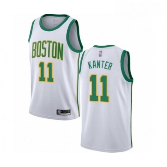 Youth Boston Celtics 11 Enes Kanter Swingman White Basketball Jersey City Edition Youth Boston Celtics 11 Enes Kanter Swingman White Basketball Jersey City Edition