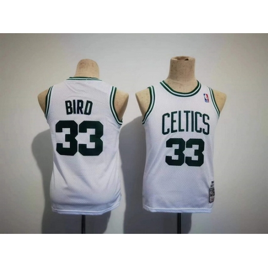 Youth Boston Celtics 33 Larry Bird White Stitched Jersey Youth Boston Celtics 33 Larry Bird White Stitched Jersey