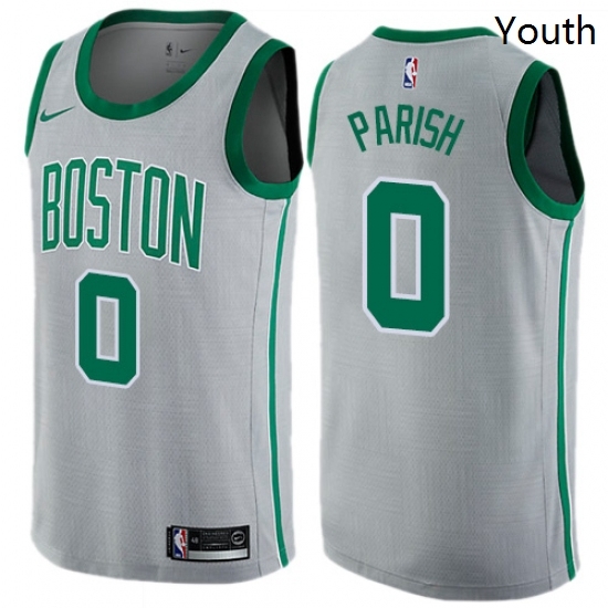 Youth Nike Boston Celtics 0 Robert Parish Swingman Gray NBA Jersey City Edition Youth Nike Boston Celtics 0 Robert Parish Swingman Gray NBA Jersey City Edition