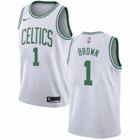 Youth Nike Boston Celtics 1 Walter Brown Authentic White NBA Jersey Association Edition Youth Nike Boston Celtics 1 Walter Brown Authentic White NBA Jersey Association Edition