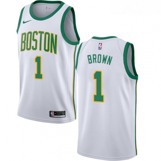 Youth Nike Boston Celtics 1 Walter Brown Swingman White NBA Jersey City Edition Youth Nike Boston Celtics 1 Walter Brown Swingman White NBA Jersey City Edition