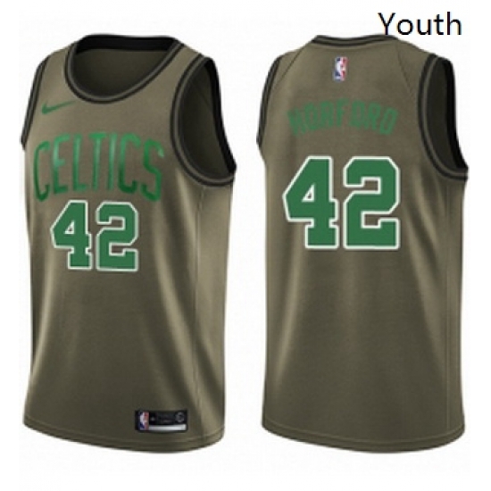 Youth Nike Boston Celtics 42 Al Horford Swingman Green Salute to Service NBA Jersey Youth Nike Boston Celtics 42 Al Horford Swingman Green Salute to Service NBA Jersey