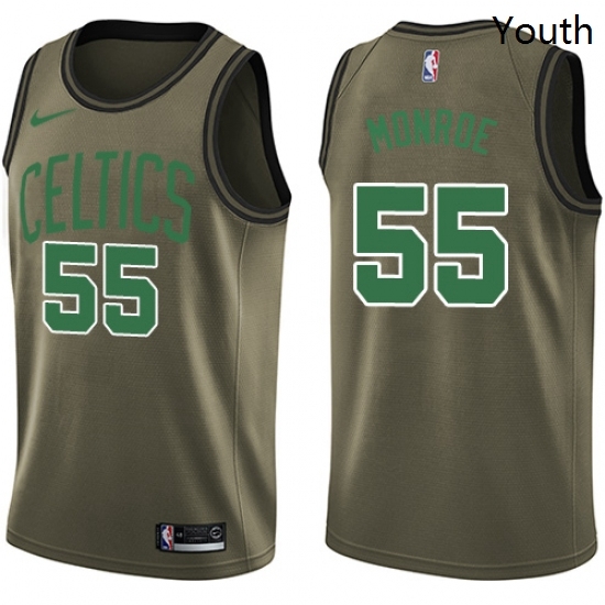 Youth Nike Boston Celtics 55 Greg Monroe Swingman Green Salute to Service NBA Jersey Youth Nike Boston Celtics 55 Greg Monroe Swingman Green Salute to Service NBA Jersey