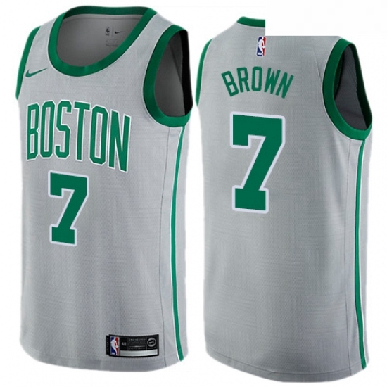 Youth Nike Boston Celtics 7 Jaylen Brown Swingman Gray NBA Jersey City Edition Youth Nike Boston Celtics 7 Jaylen Brown Swingman Gray NBA Jersey City Edition