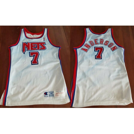 1994-95 Kenny Anderson New Jersey Nets Team Issued Champion Jersey 1994-95 Kenny Anderson New Jersey Nets Team Issued Champion Jersey