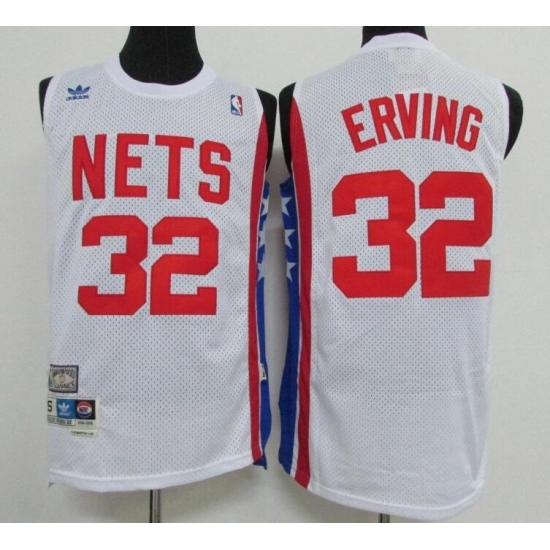 Men Adidas Brooklyn Nets 32 Julius Erving White ABA Retro Throwback NBA Jersey Men Adidas Brooklyn Nets 32 Julius Erving White ABA Retro Throwback NBA Jersey