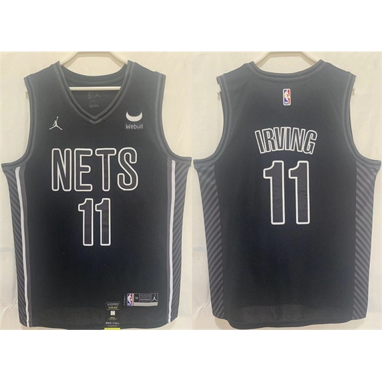 Men Brooklyn Nets 11 Kyrie Irving Black Stitched Basketball Jersey Men Brooklyn Nets 11 Kyrie Irving Black Stitched Basketball Jersey