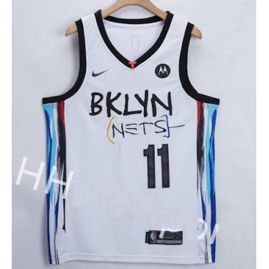 Men Brooklyn Nets 11 Kyrie Irving White 2021 Nike Swingman Jersey Men Brooklyn Nets 11 Kyrie Irving White 2021 Nike Swingman Jersey
