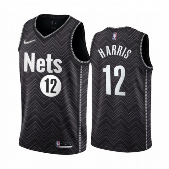 Men Brooklyn Nets 12 Joe Harris Black NBA Swingman 2020 21 Earned Edition Jersey Men Brooklyn Nets 12 Joe Harris Black NBA Swingman 2020 21 Earned Edition Jersey