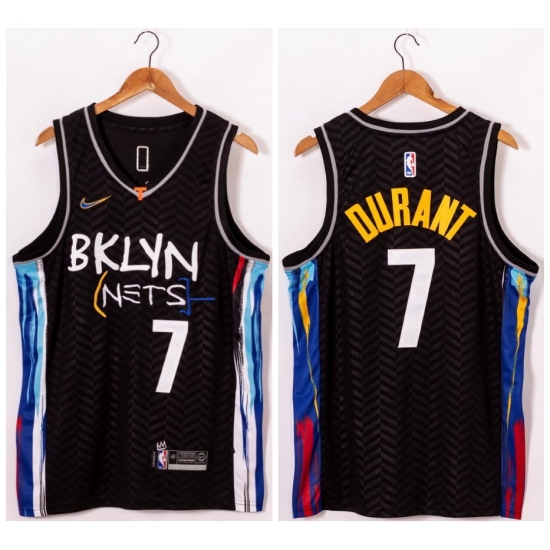 Men Brooklyn Nets 7 Kevin Durant Black 2021 Nike Swingman Jersey Men Brooklyn Nets 7 Kevin Durant Black 2021 Nike Swingman Jersey