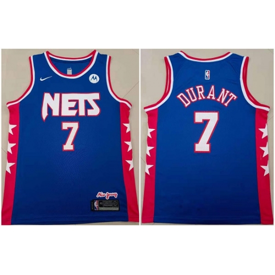 Men Brooklyn Nets 7 Kevin Durant Blue Stitched Basketball Jersey Men Brooklyn Nets 7 Kevin Durant Blue Stitched Basketball Jersey