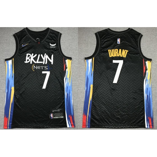 Men Brooklyn Nets Kevin Durant #7 75th Anniversary Nike Swingman Stitched Basketball Jersey Men Brooklyn Nets Kevin Durant #7 75th Anniversary Nike Swingman Stitched Basketball Jersey