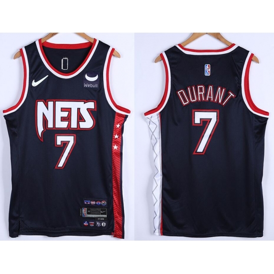 Men Brooklyn Nets Kevin Durant #7 75th Anniversary Swingman Stitched Basketball Jersey Men Brooklyn Nets Kevin Durant #7 75th Anniversary Swingman Stitched Basketball Jersey