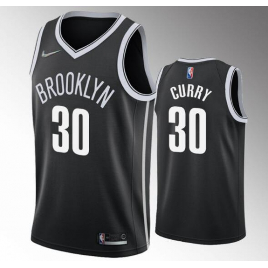 Men Nike Brooklyn Nets Seth Curry #30 Black Stitched Swingman Jersey Men Nike Brooklyn Nets Seth Curry #30 Black Stitched Swingman Jersey