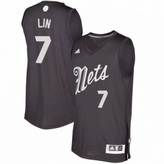 Mens Adidas Brooklyn Nets 7 Jeremy Lin Swingman Black 2016 2017 Christmas Day NBA Jersey Mens Adidas Brooklyn Nets 7 Jeremy Lin Swingman Black 2016 2017 Christmas Day NBA Jersey