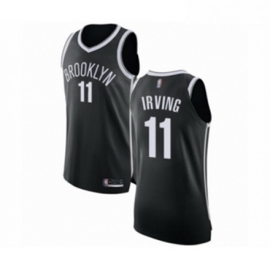 Mens Brooklyn Nets 11 Kyrie Irving Authentic Black Basketball Jersey Icon Edition Mens Brooklyn Nets 11 Kyrie Irving Authentic Black Basketball Jersey Icon Edition