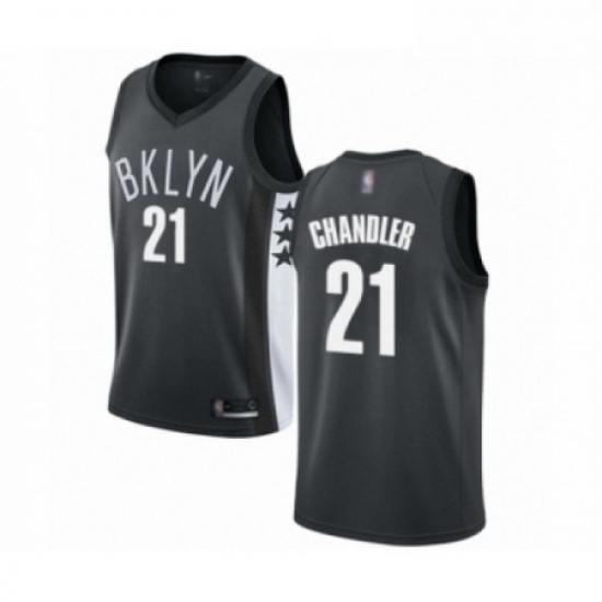 Mens Brooklyn Nets 21 Wilson Chandler Authentic Gray Basketball Jersey Statement Edition Mens Brooklyn Nets 21 Wilson Chandler Authentic Gray Basketball Jersey Statement Edition
