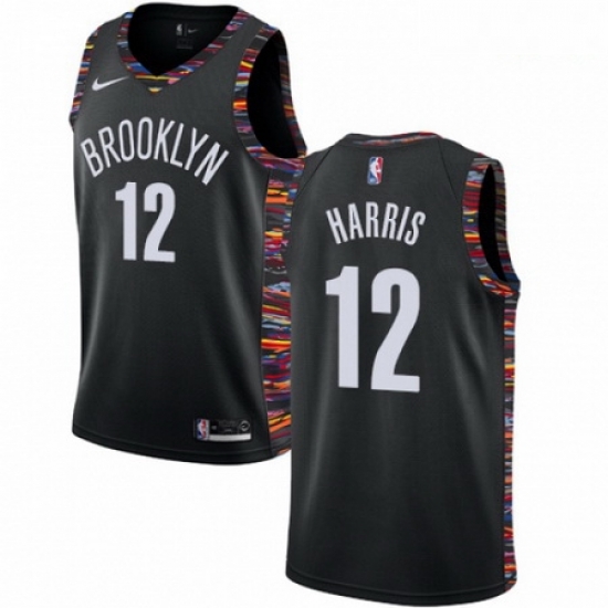 Mens Nike Brooklyn Nets 12 Joe Harris Swingman Black NBA Jersey 2018 19 City Edition Mens Nike Brooklyn Nets 12 Joe Harris Swingman Black NBA Jersey 2018 19 City Edition