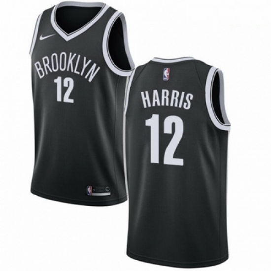 Mens Nike Brooklyn Nets 12 Joe Harris Swingman Black NBA Jersey Icon Edition Mens Nike Brooklyn Nets 12 Joe Harris Swingman Black NBA Jersey Icon Edition
