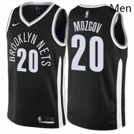 Mens Nike Brooklyn Nets 20 Timofey Mozgov Swingman Black NBA Jersey City Edition Mens Nike Brooklyn Nets 20 Timofey Mozgov Swingman Black NBA Jersey City Edition