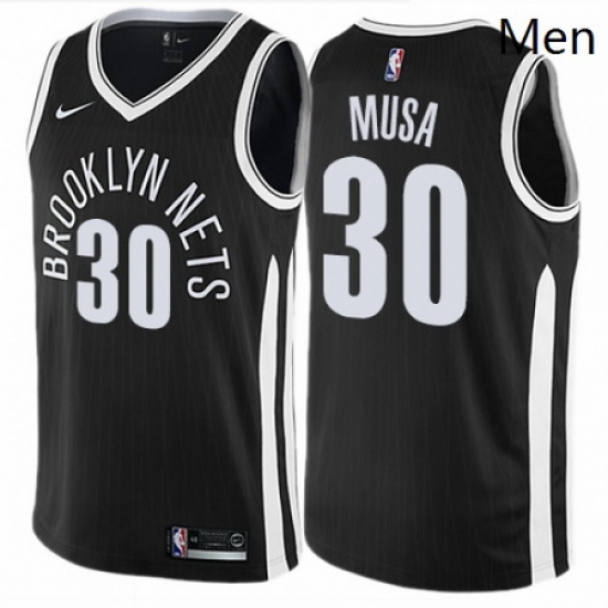 Mens Nike Brooklyn Nets 30 Dzanan Musa Swingman Black NBA Jersey City Edition Mens Nike Brooklyn Nets 30 Dzanan Musa Swingman Black NBA Jersey City Edition