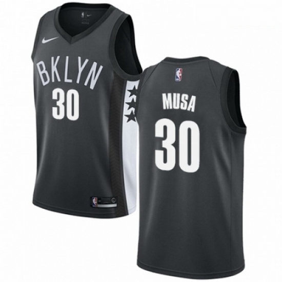 Mens Nike Brooklyn Nets 30 Dzanan Musa Swingman Gray NBA Jersey Statement Edition Mens Nike Brooklyn Nets 30 Dzanan Musa Swingman Gray NBA Jersey Statement Edition
