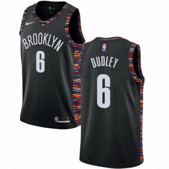 Mens Nike Brooklyn Nets 6 Jared Dudley Swingman Black NBA Jersey 2018 19 City Edition Mens Nike Brooklyn Nets 6 Jared Dudley Swingman Black NBA Jersey 2018 19 City Edition