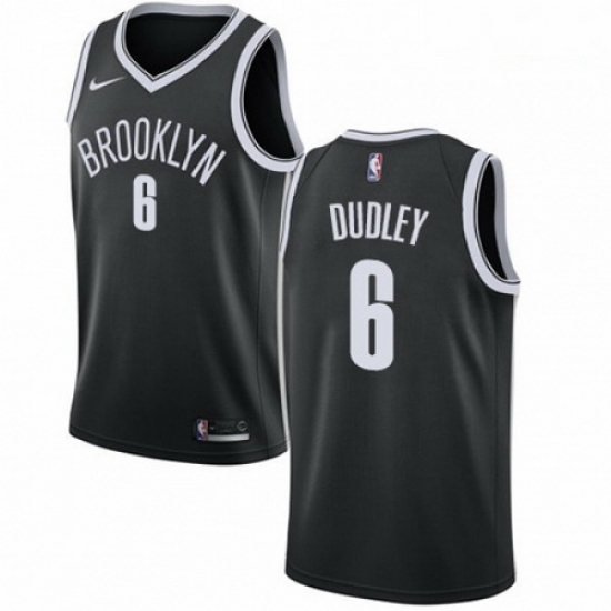 Mens Nike Brooklyn Nets 6 Jared Dudley Swingman Black NBA Jersey Icon Edition Mens Nike Brooklyn Nets 6 Jared Dudley Swingman Black NBA Jersey Icon Edition