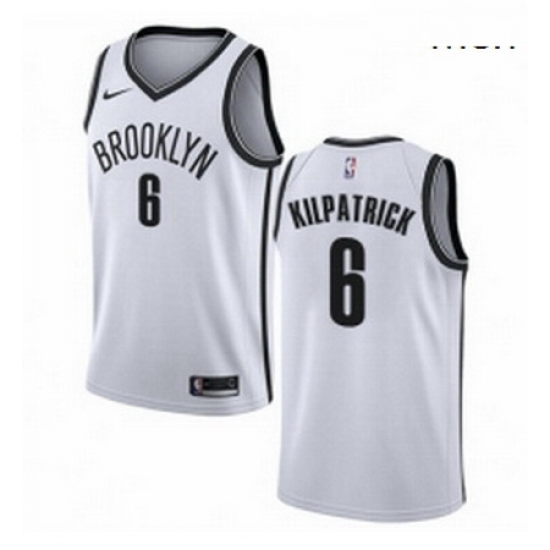 Mens Nike Brooklyn Nets 6 Sean Kilpatrick Authentic White NBA Jersey Association Edition Mens Nike Brooklyn Nets 6 Sean Kilpatrick Authentic White NBA Jersey Association Edition