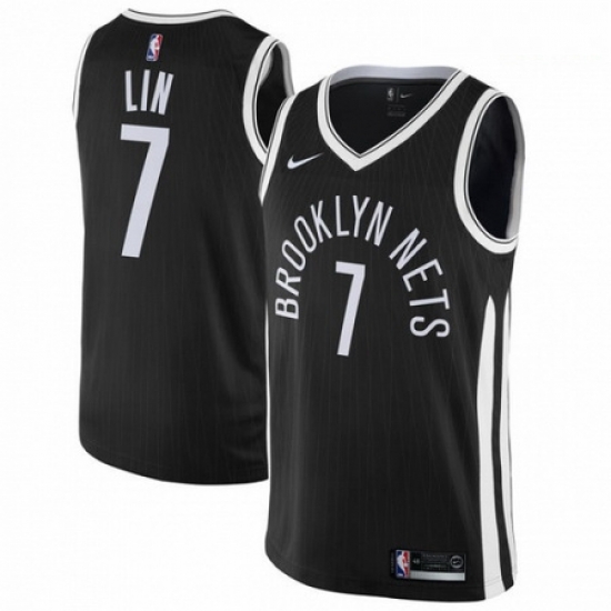 Mens Nike Brooklyn Nets 7 Jeremy Lin Swingman Black NBA Jersey City Edition Mens Nike Brooklyn Nets 7 Jeremy Lin Swingman Black NBA Jersey City Edition