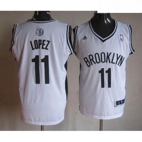 Nets 11 Brook Lopez White Home Stitched NBA Jersey Nets 11 Brook Lopez White Home Stitched NBA Jersey