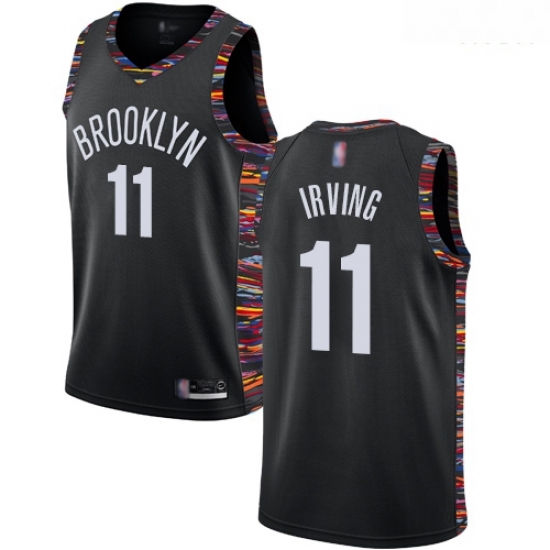 Nets #11 Kyrie Irving Black Basketball Swingman City Edition 2018 19 Jersey Nets #11 Kyrie Irving Black Basketball Swingman City Edition 2018 19 Jersey