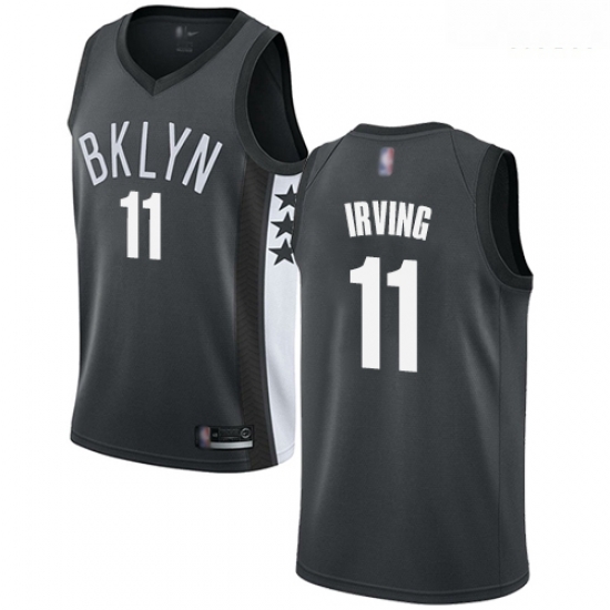 Nets #11 Kyrie Irving Gray Basketball Swingman Statement Edition Jersey Nets #11 Kyrie Irving Gray Basketball Swingman Statement Edition Jersey