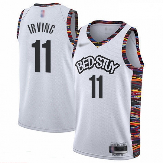Nets 11 Kyrie Irving White Basketball Swingman City Edition 2019 20 Jersey Nets 11 Kyrie Irving White Basketball Swingman City Edition 2019 20 Jersey