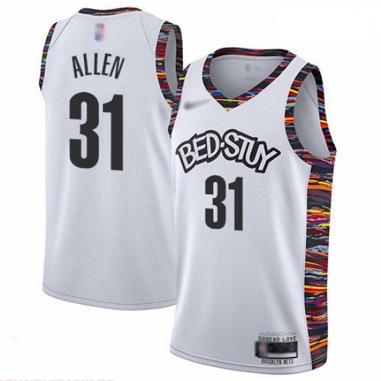 Nets 31 Jarrett Allen White Basketball Swingman City Edition 2019 20 Jersey Nets 31 Jarrett Allen White Basketball Swingman City Edition 2019 20 Jersey