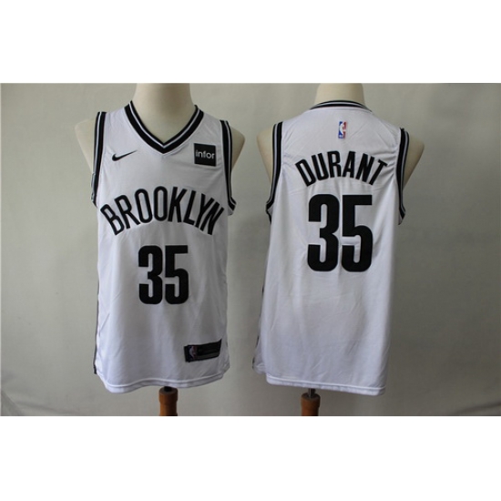 Nets 35 Kevin Durant White Nike Swingman Jersey Nets 35 Kevin Durant White Nike Swingman Jersey
