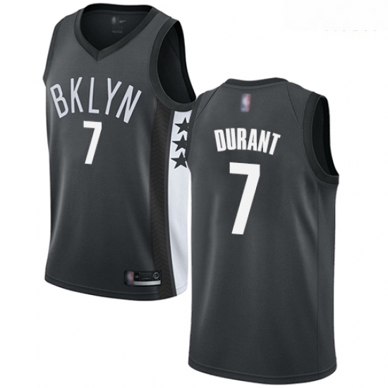 Nets #7 Kevin Durant Gray Basketball Swingman Statement Edition Jersey Nets #7 Kevin Durant Gray Basketball Swingman Statement Edition Jersey