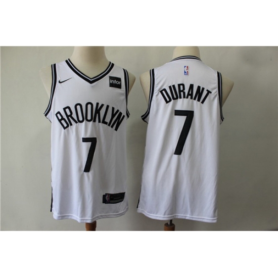 Nets 7 Kevin Durant White Nike Swingman Jersey Nets 7 Kevin Durant White Nike Swingman Jersey