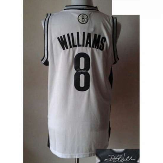 Revolution 30 Autographed Nets 8 Deron Williams White Stitched NBA Jersey Revolution 30 Autographed Nets 8 Deron Williams White Stitched NBA Jersey
