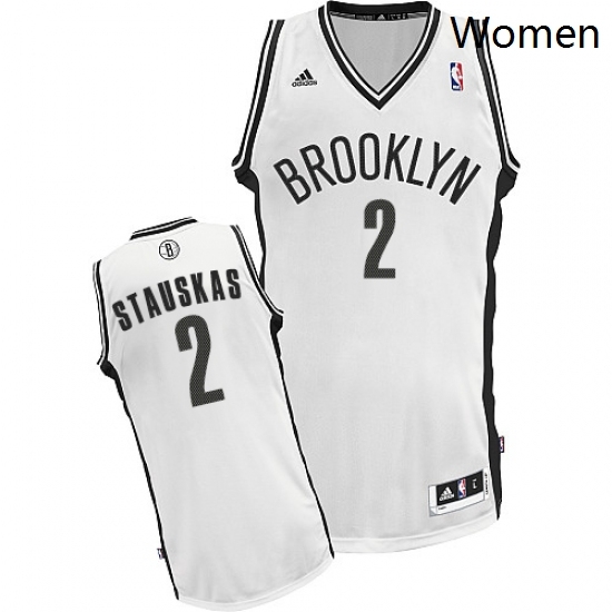 Womens Adidas Brooklyn Nets 2 Nik Stauskas Swingman White Home NBA Jersey Womens Adidas Brooklyn Nets 2 Nik Stauskas Swingman White Home NBA Jersey